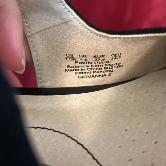 Life Stride Black Retro Heels 7.5 Wide - Picture 6 of 6